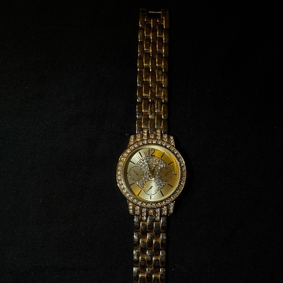 Gold Rhinestone Watch - Picture 1 of 2